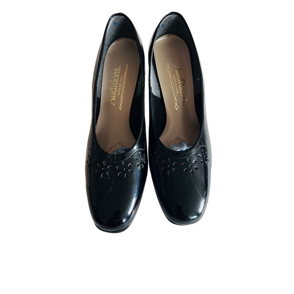 Auditions Womens Vintage Heeled Shoes Made In USA Size 10W 2” heel